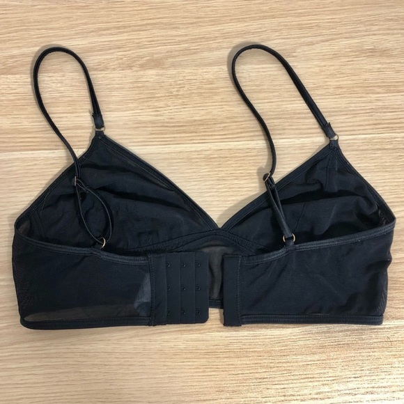 Shimera Black Triangle Mesh Bralette - Picture 3 of 5